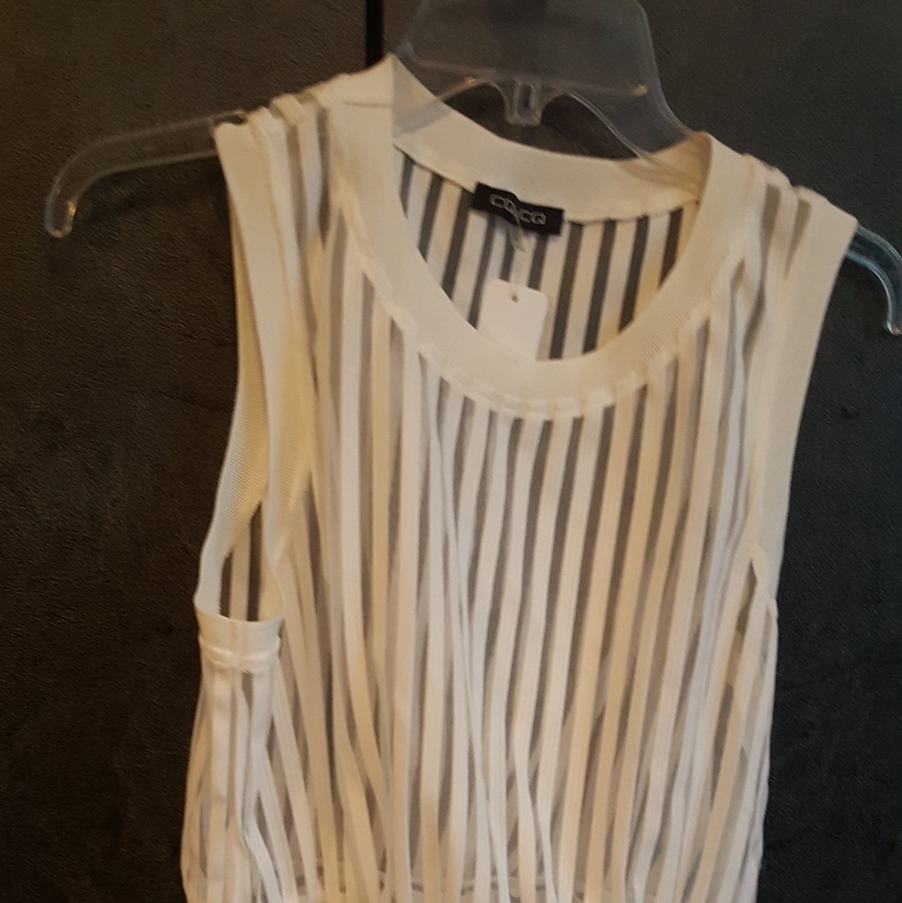 Peplum sleeveless top